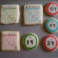 Bingo Birthday Cookies These were for my husband's grandmother on her 80th birthday. Yes, her birthday was 7/7/1929 which is also BINGO! :) Pardon the sloppy...