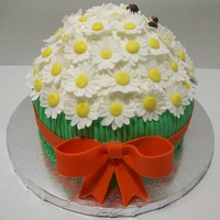 Daisy Cake Got the idea from several cake I saw here. They were too cute had to try it. decorated with MMF.