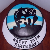 Fish Out Of Water 8" round with fondant decoration. TFL!!