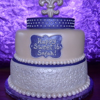 Fleur De Lis Cake This cake was a lot of fun!! LOVE the way it turned out!! TFL!!
