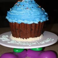 Lorenz's Cupcake I just bought this pan and wanted to play with it, so I made it for my son's 8th Birthday.