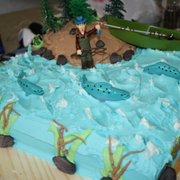 Fishin' With Mikie This was made for a true fisherman for his 60th birthday.