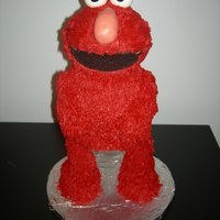 Elmo my FIL made the frame for me, 2 1/2" dowels for the legs, a 6" circle for the bottom of the body with another 1/2" dowel in...