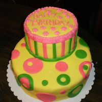 Dscf0721.jpg butter cake with buttercream icing decorated with fondant and buttercream icing