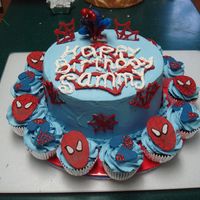 Spiderman Birthday Cake 