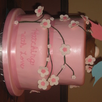 Baby Shower This cake was for a bird themed baby shower. Cake covered in fondant. All decoration made of fondant - except branches. These where actual...