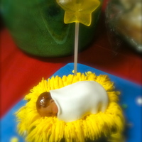 Baby Jesus Happy Birthday Jesus! cake for our children's Christmas party. I had one little girl that was so worried someone would eat Jesus!