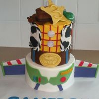 Toy Story This was a 6" and 8" done in BC with fondant accents. I was inspired by several different cakes I have seen on CC.