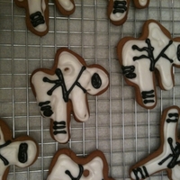 Ninja Cookies Ninjabreadmen baked for my son's karate Christmas party.