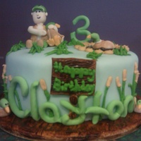 Quack Quack! This cake was made for the grandson of a lady I work with! He is three and apparently loves duck hunting! The cake is a strawberry WASC...