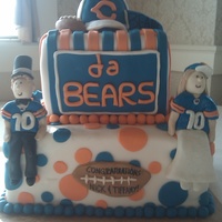 Birthday And Groom's Cake Cake for one of my good friends' birthday and his wedding. The cake was brought to their rehearsal dinner this past weekend. Him and...