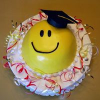 Smile! Ok, so this cake was a quicky, last minute deal. I had to do with what was on hand. The bottom round is a 10" round, 2 layers of...