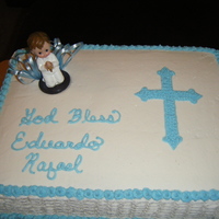 Baptism Cake Sheet cake made for a friend for her nephews baptism