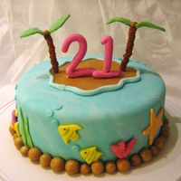 Under The Sea Cake Cake for a friend's 21st birthday.