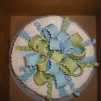 Cornelli Lace And Fondant Bow 