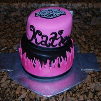 Harley Cake My first attempt at topsy turvey