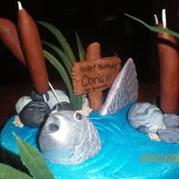 Chris's Fish Cake Here is a close up view of my nephew Chris's fish cake that I made a few weeks ago. I got the design off of a few I seen here that I...