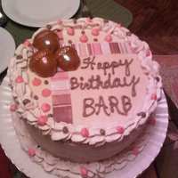 Birthday Cake For A Friend Used the Pumpkin Spice cake recipe from here, with Pumpkin Cream filling. It was delicious (especially the filling). I frosted it with...