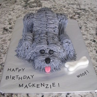 3D Dog My daughters best friend wanted a cake to look like her dog. Thank-You "justfrosting" for the great tutorial on how to make this...