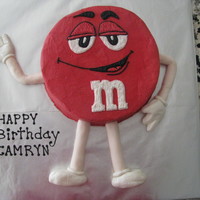 M&m Guy Another fun one! The arms and legs are fondand/gumpaste mix. The rest is buttercream.
