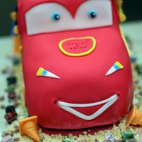 Lightning Mcqueen Car Cake My 1st 3D car cake. Size was 10'x5' brown sugar buttercake. Designs were inspired from members of cc and flickrs. TFL.