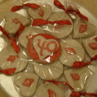 Ruby 40Th Wedding Anniversary Cookies these are the cookies i made for my grandparents 40th anniversary, i read somewhere that the 40th is the ruby weeding, so i tried to...