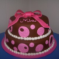 Girl Baby Shower Cake girl baby shower cake with polka dots