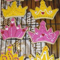 Cynde's Crowns This is my friend's first solo cookie decorating! We baked and decorated flag cookies together one time before this. She made these...