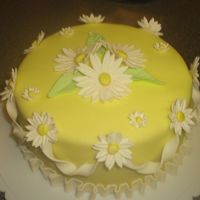 Daisy This was one of my first fondant cakes for the Wilton fondant and gumpast class