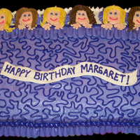 Slumber Party Cake This cake was made using instructions from a Wilton Yearbook.