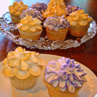 Mother's Day Cupcakes Saw a video from the Culinary Institute and had to recreate these. They are easy and fun to do.