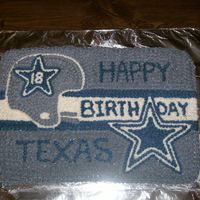 Cowboys Last minute Bday cake