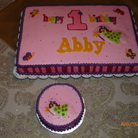 Birthday Fairy Cake For my niece's 1st birthday. All BC with FBCT.