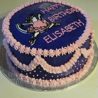 Angelina Ballerina Angelina Ballerina for 5 year olds birthday. Frozen buttercream transfer for the picture. Indydeb's buttercream icing. Darn good...