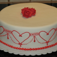 Ruby Wedding I made this cake for a small family celebration of my in-laws 40th wedding anniversary. It was inspired by a cake from " Contour...