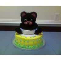 Baby Bear Cake I thought that this cake would not go well, but I received great reviews for it. I used chocolate BC for the fur. The 10" cake on the...