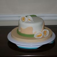 Mother's Day Cake This cake was adapted from a Lindy Smith book. It's my second attempt at a fondant covered cake. I made it for someone for mother'...