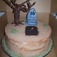 Halloween 30Th Birthday This is for my friend's husband who turns 30 the weekend before Halloween. 12" round-half white and half chocolate with chocolate...