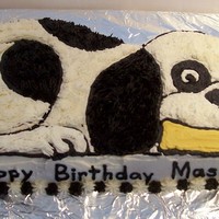 Black & White Puppy This cake used the Wilton Puppy Pan. My son chose the design for his 9th birthday.