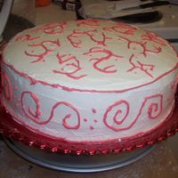 First Buttercream Cake This is my first buttercream cake I have ever done, I'm trying to practice because I am going to be doing a wedding cake for someone...