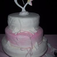 Butterfly Wedding Cake I made this for my sisters wedding she wanted a 3 tiered cake and 80 mini cakes, It was buttefly themed, I had alot of problems with the...