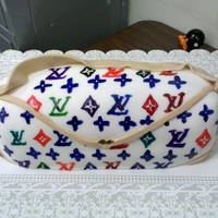Louis Vuitton Made for a friend who loves LV, handpainted everything