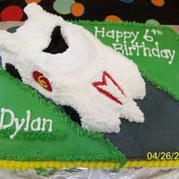Speed Racer All Butter Cream Icing. Used Wilton volkswagon pan for car.