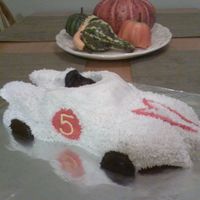 Speed Racer Speed Racer Car, Buttercream FrostingUsed the Wilton VV Car Pan to start with.