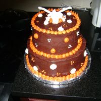 Longhorn Graduation/birthday Cake I made this cake for my boyfriends graduation from University of Texas and his birthday a day later. It was really hard for me to make...