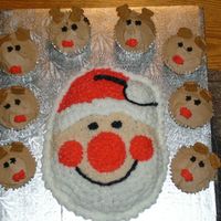 Santa And His Reindeer 