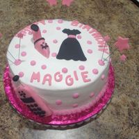 Pink Cell Phone/shoe Cake Covered in buttercream with fondant accents.