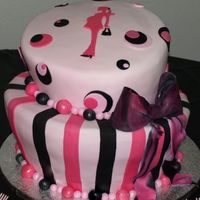 Topsy Turvy Baby Shower Cake This was a choclate ovrload cake, dark chocolate with chocolate chips and ganache filling.