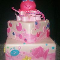 Octopus Cake This was for a baby shower, it was based on the nursery bedding