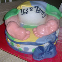 Baby Rump Cake This is my first baby rump cake, need more improving in future cakes. It is marble cake with buttercream filling, the legs and feet are...